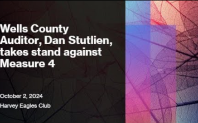 Dan Stutlin, Wells County Auditor, calls property tax meeting 10/2/2024