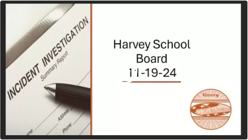 11-19-24 Special School Board Mtg, Harvey, ND