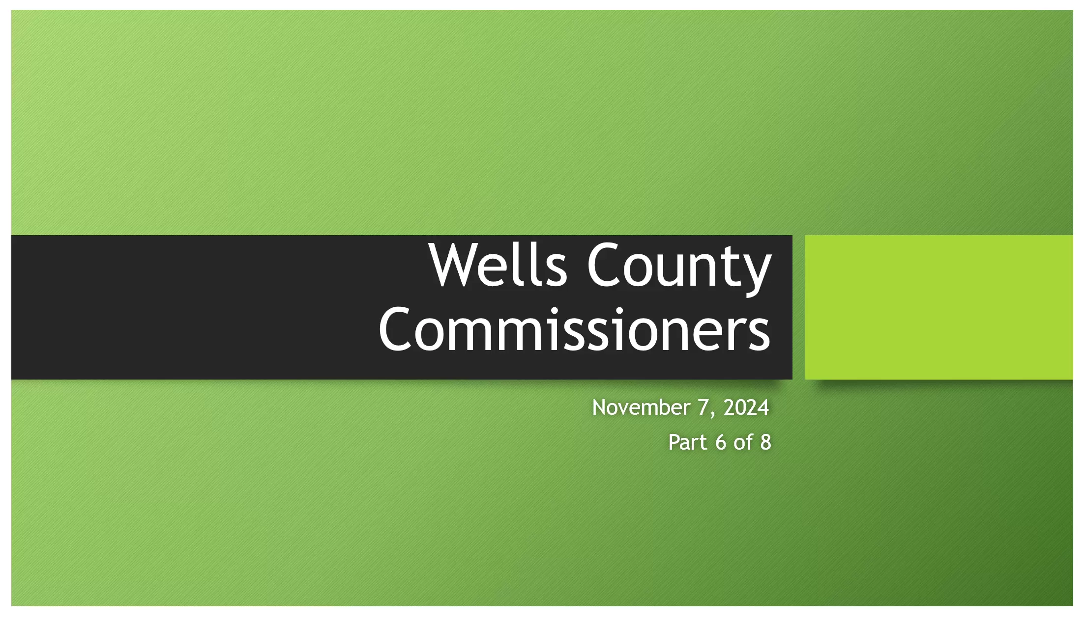 11-07-24 Wells County Commissioners, North Dakota 6 of 8