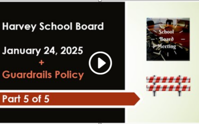 01-24-25 Harvey School Board Meeting, ND Part 5 of 5 (Guardrail Policies)