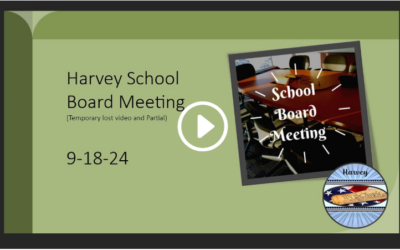 9-18-2024 Harvey School Board Meeting, ND (lost video found)