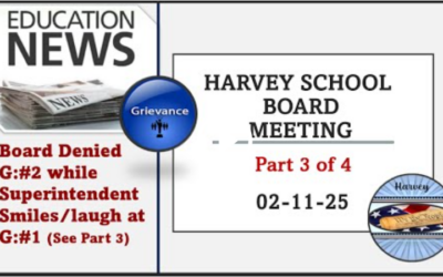 02-11-25 Harvey School Board Meeting/Grievances, ND Part 3 of 4