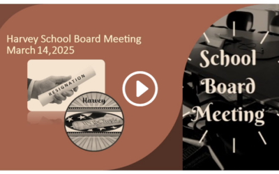March 14, 2025 School Board Meeting, Harvey, ND Resignation Letter