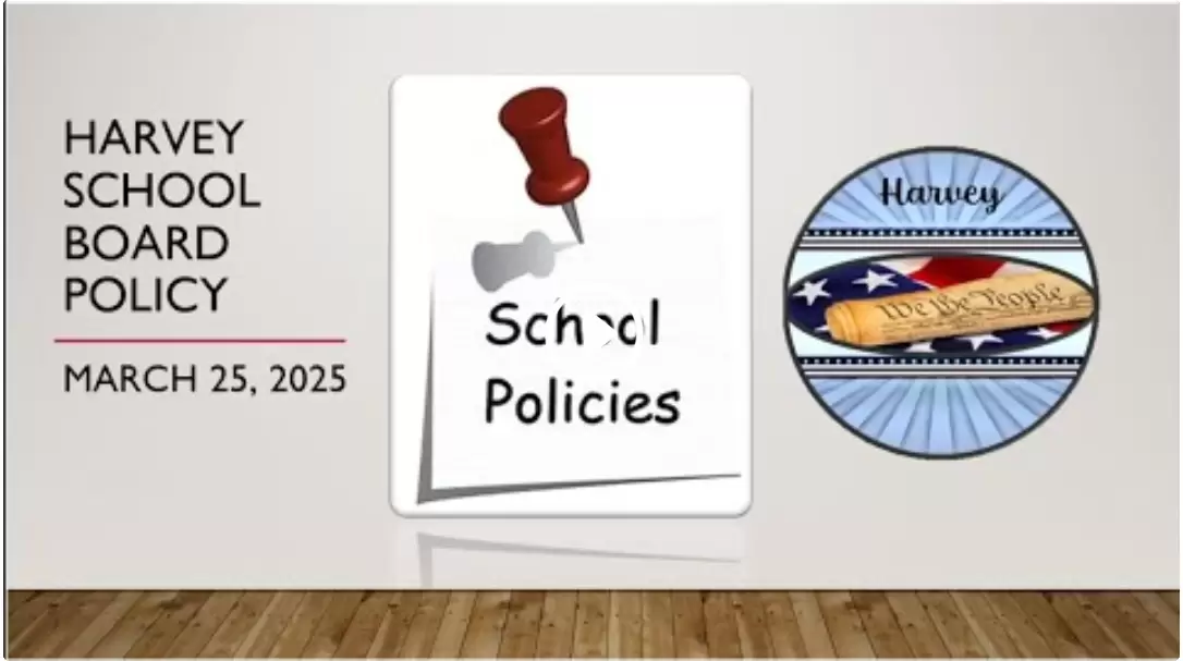 March 25, 2025 School Board Policy Meeting, Harvey, ND