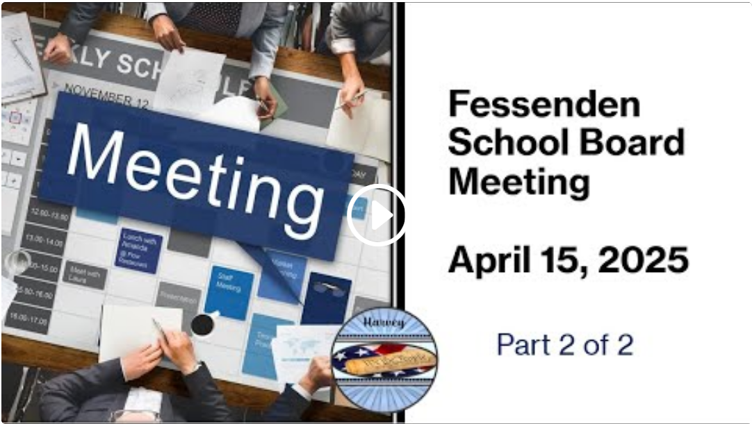 April 15, 2025 Fessenden School Board Meeting Part 2 of 2, North Dakota