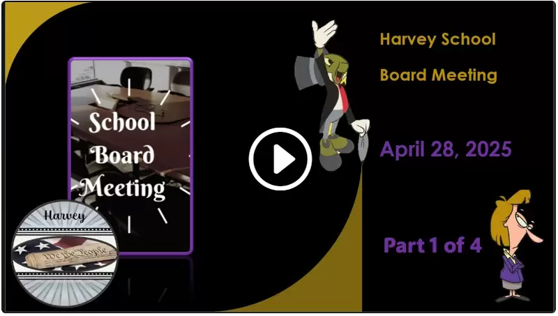 April 28, 2025 School Board Meeting Part 1 of 4 Harvey, ND