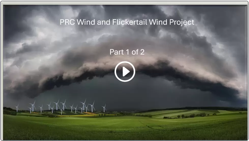 Wells & Eddy County Wind Project Part 1 of 2; North Dakota