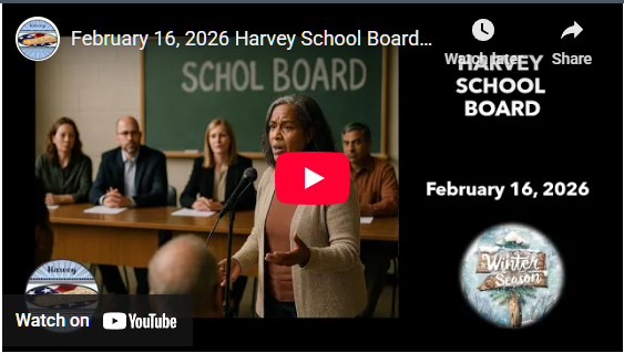 February 16, 2026 Harvey School Board Meeting