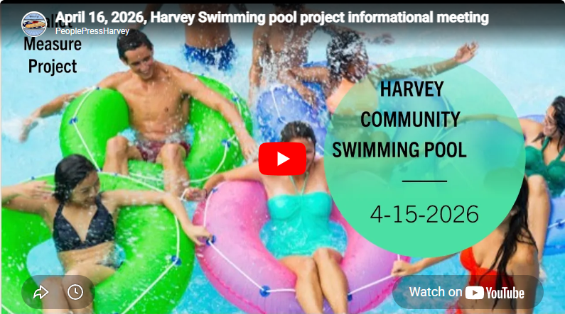 April 16, 2026, Harvey Swimming Pool Project Informational Meeting